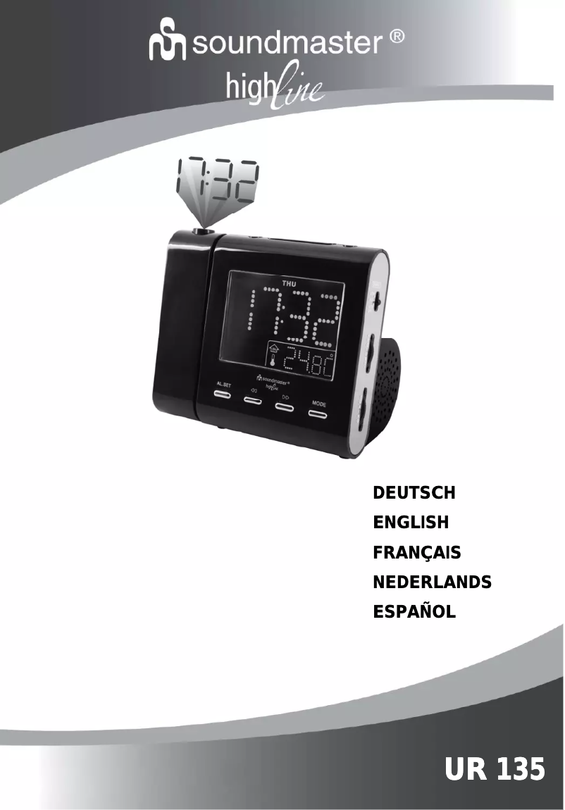 Page 1 de la notice Manuel utilisateur Soundmaster UR135