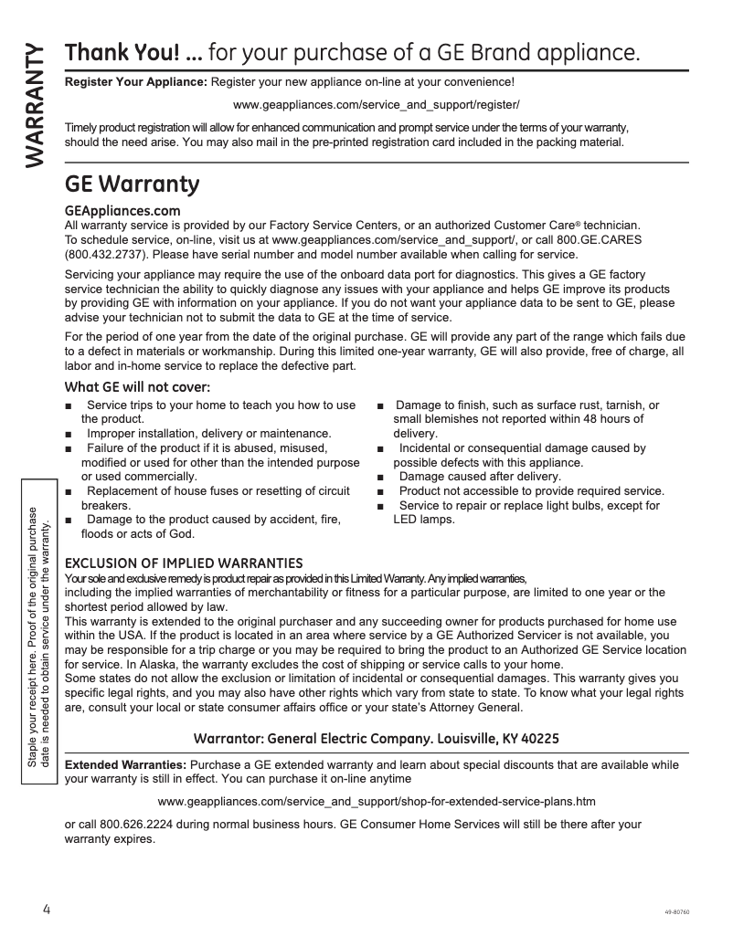 Image de la première page du manuel de l'appareil JVW5361EJES