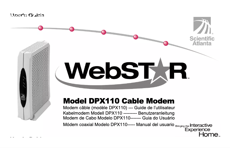 Page n°1 - Manuel utilisateur Cisco Webstar DPX110