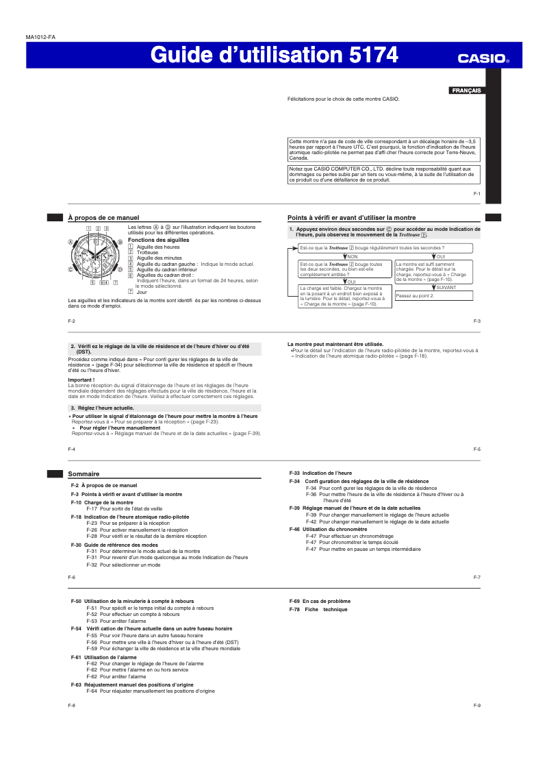 Image de la première page du manuel de l'appareil WVQ-M410D-1AER