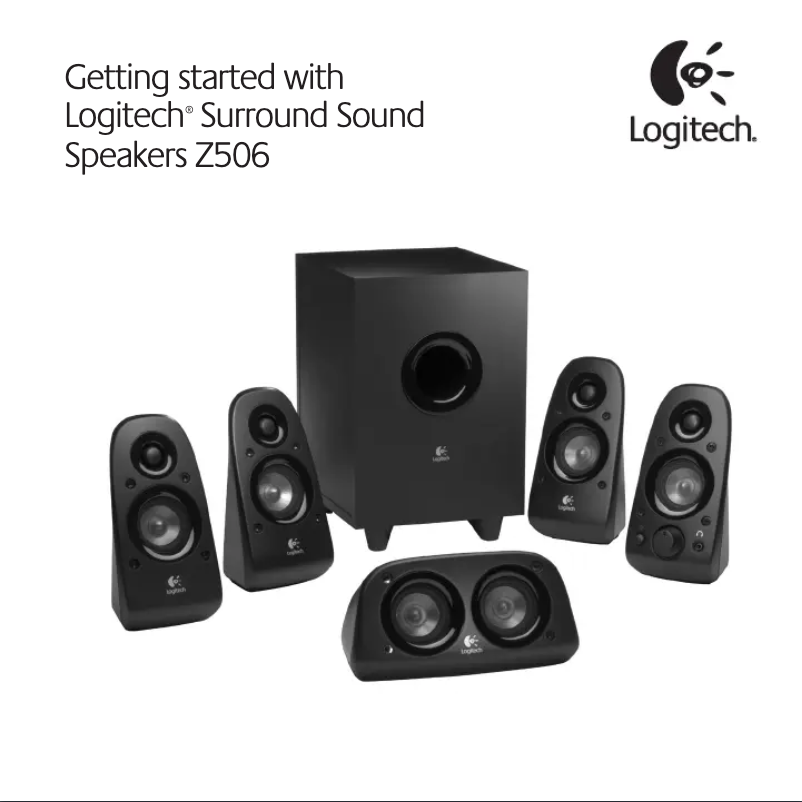 Page 1 de la notice Manuel utilisateur Logitech Z506