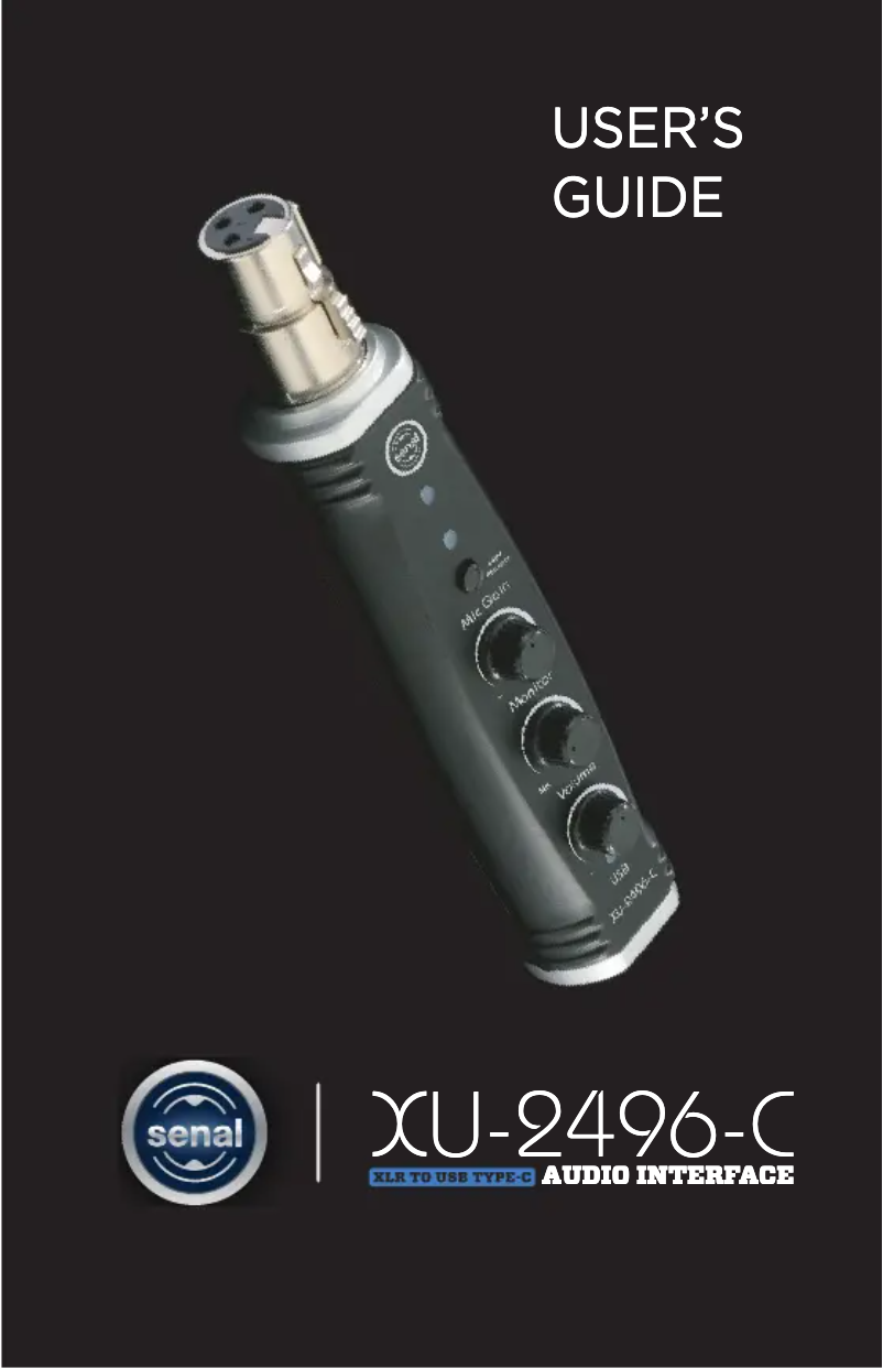Page n°1 - Manuel utilisateur Senal XU-2496-C