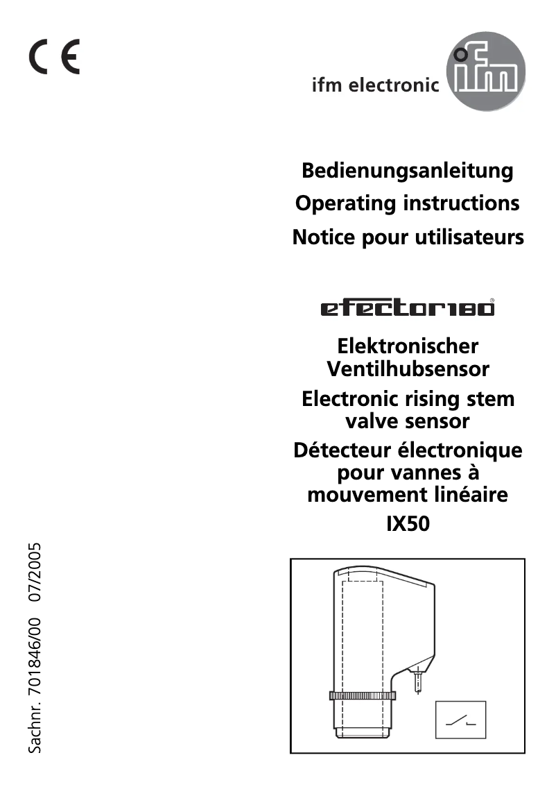 Página 1 del manual Manual de usuario IFM IX5008