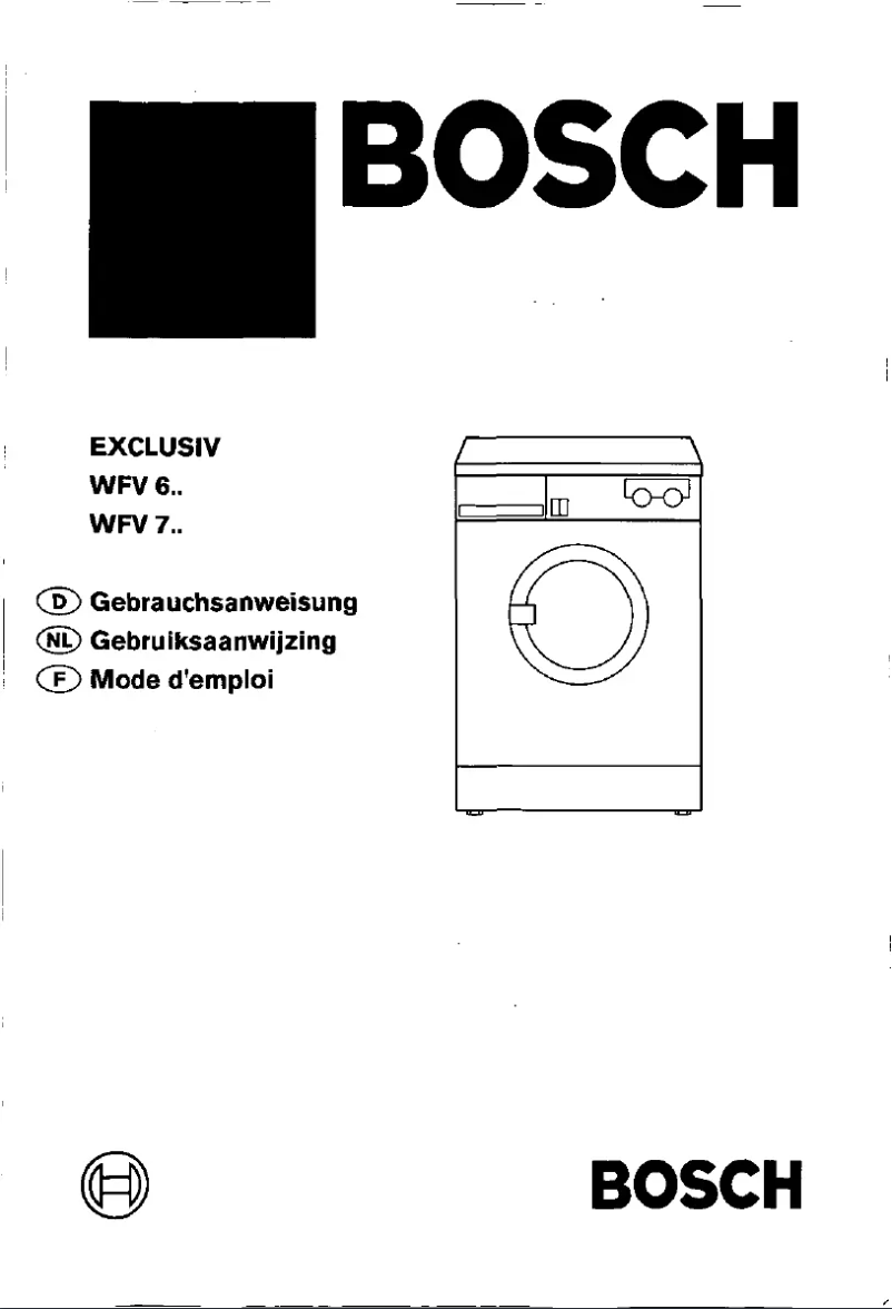 Página 1 del manual Manual de usuario Bosch WFV6