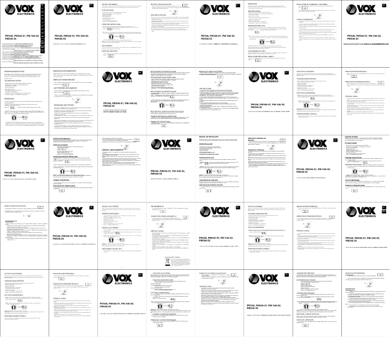 Image de la première page du manuel de l'appareil PW546