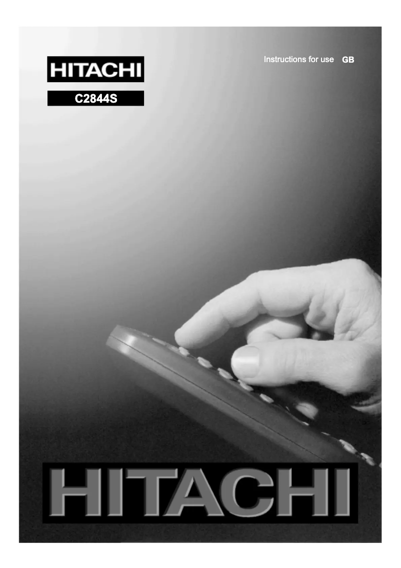 Page 1 de la notice Manuel utilisateur Hitachi C2844S
