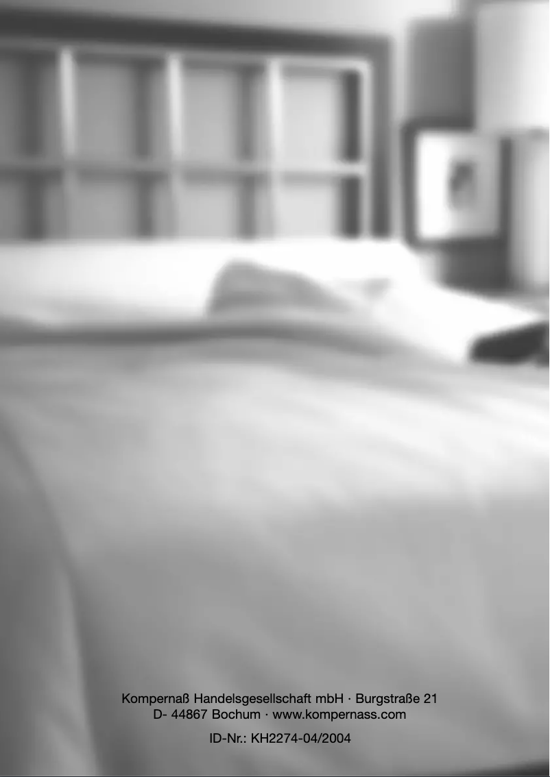 Image de la première page du manuel de l'appareil KH 2274