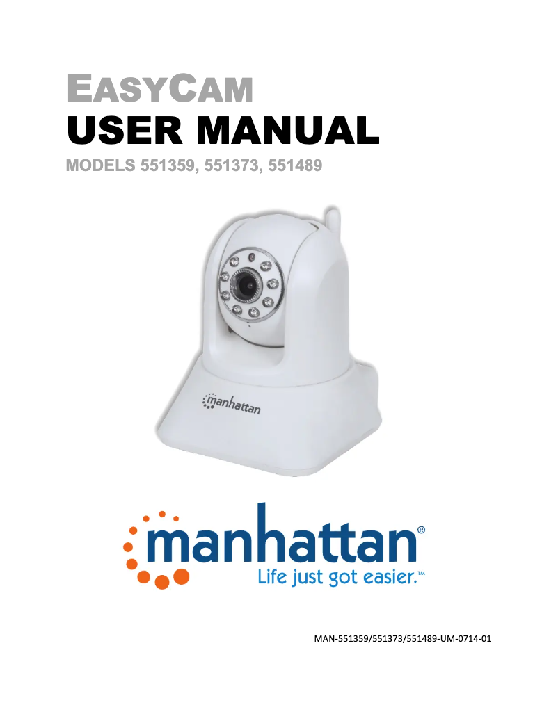 Page 1 de la notice Manuel utilisateur Manhattan NurseryCam