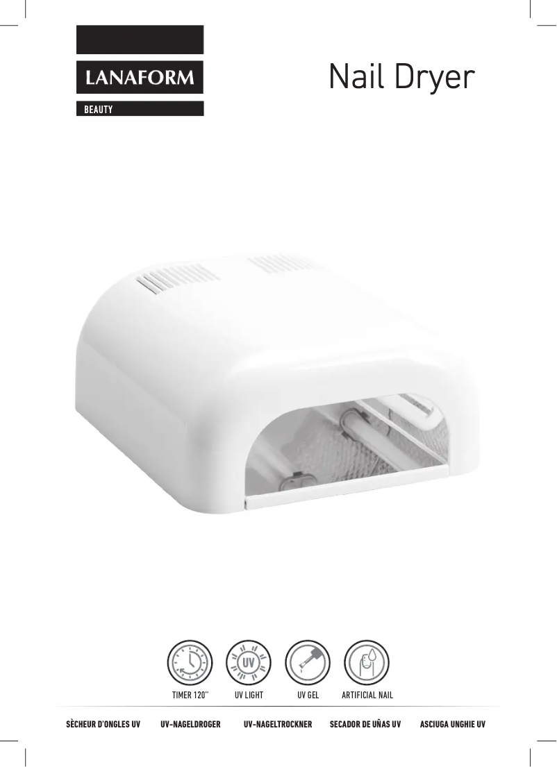 Page n°1 - Manuel utilisateur Lanaform Nail Dryer