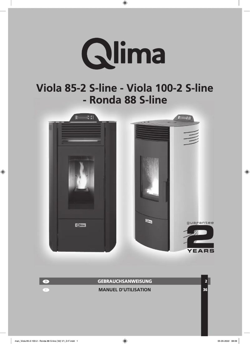 Page 1 de la notice Manuel utilisateur Qlima Viola 100-2 S-line