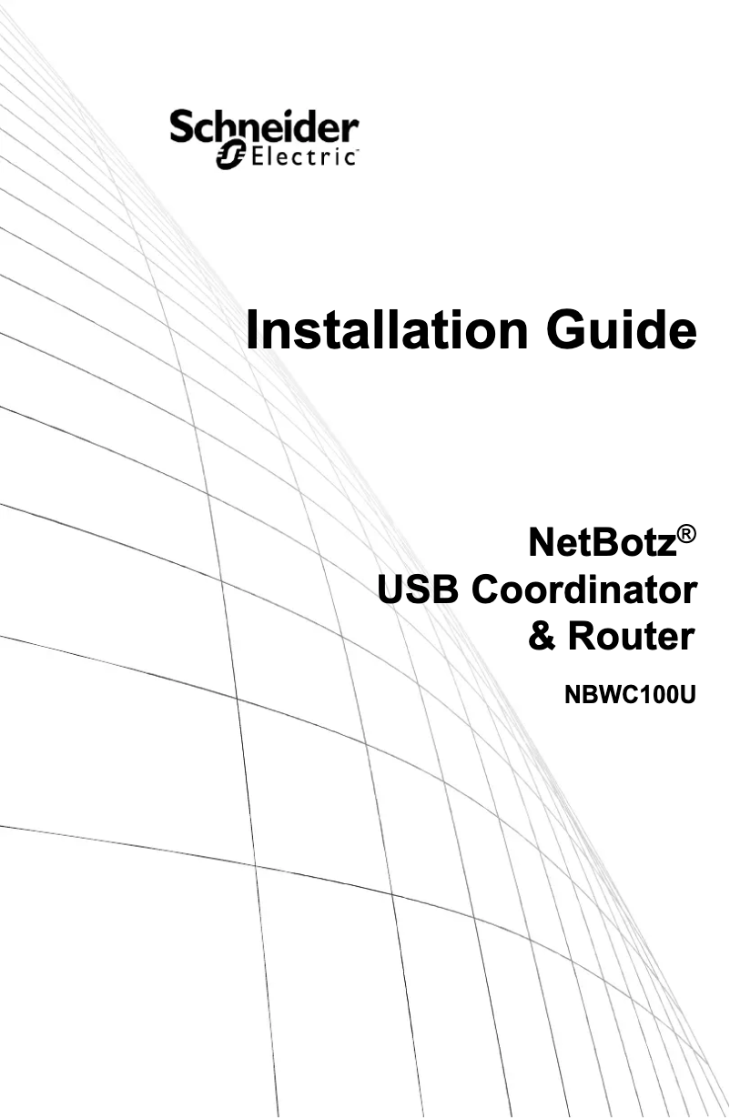 Image de la première page du manuel de l'appareil NBWC100U
