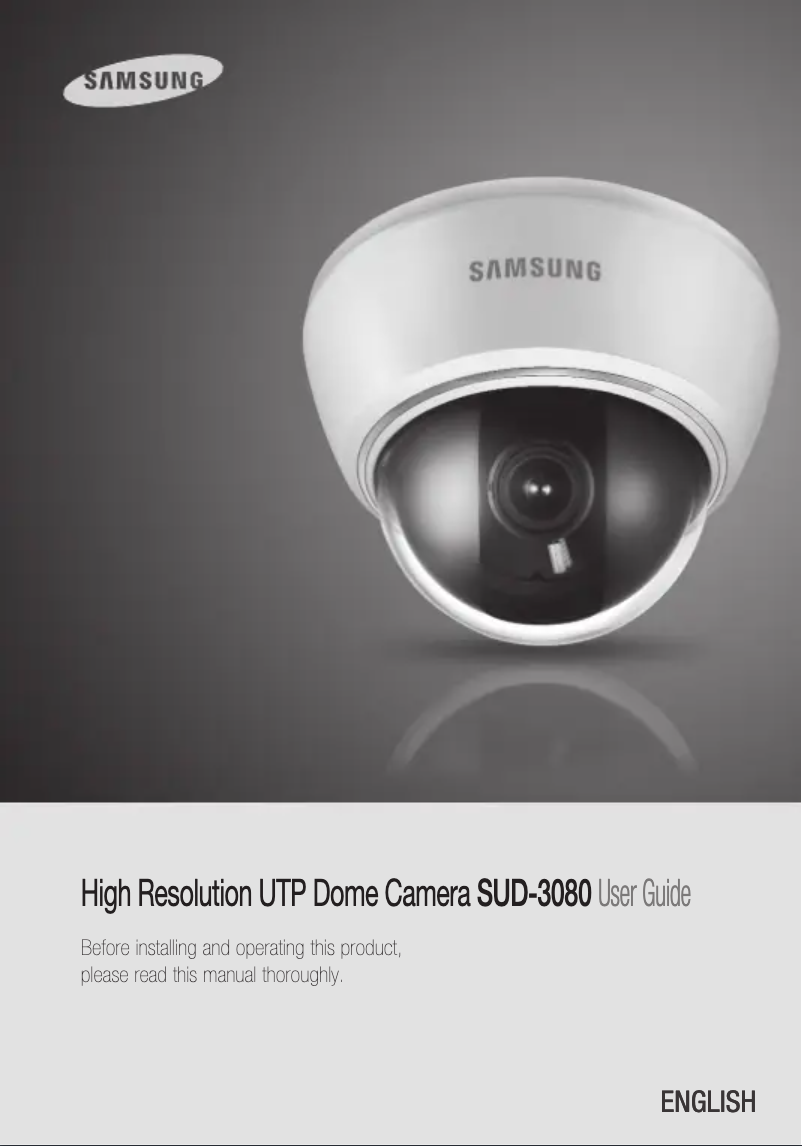 Image de la première page du manuel de l'appareil SCD-3080