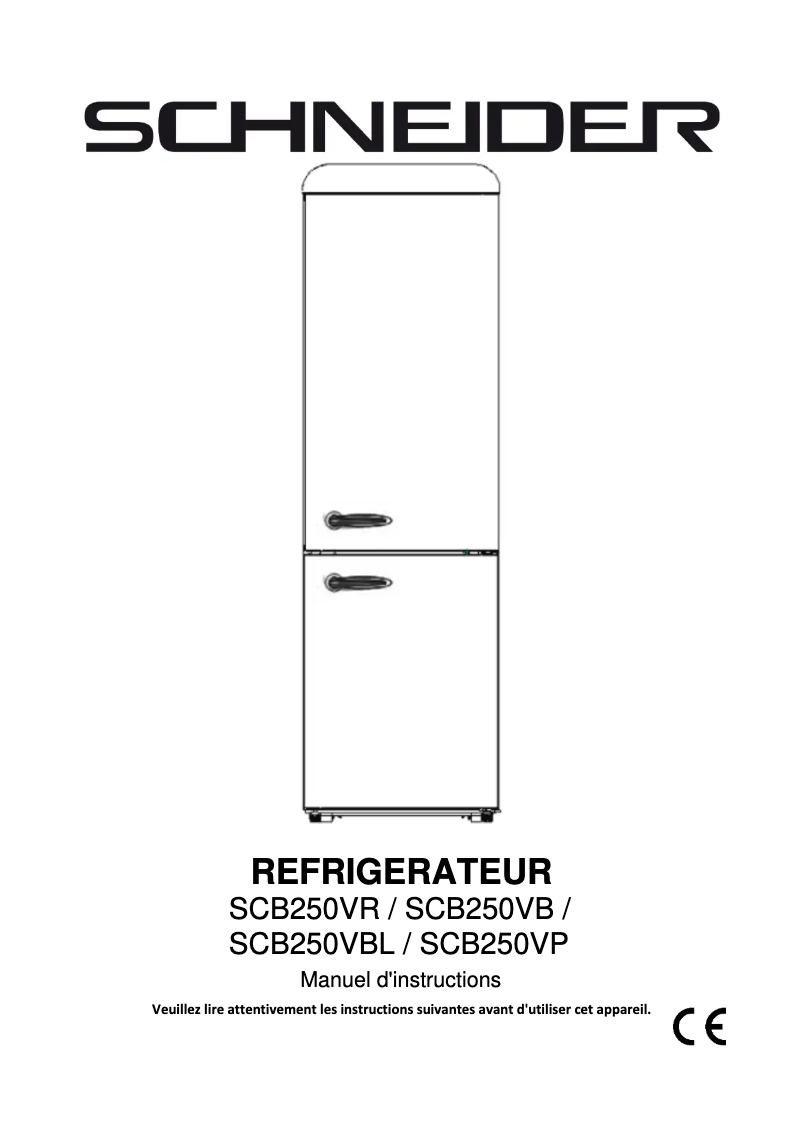 Imagen de la primera página del manual del dispositivo SCB250CR