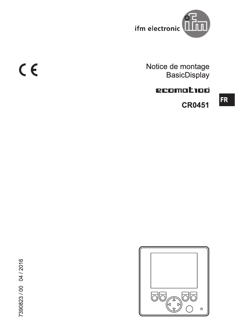 Image de la première page du manuel de l'appareil EC0407