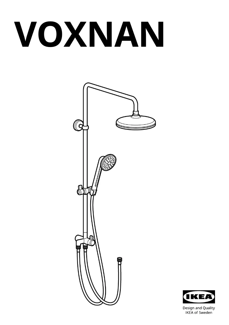 Page 1 de la notice Manuel utilisateur Ikea VOXNAN 303.425.92