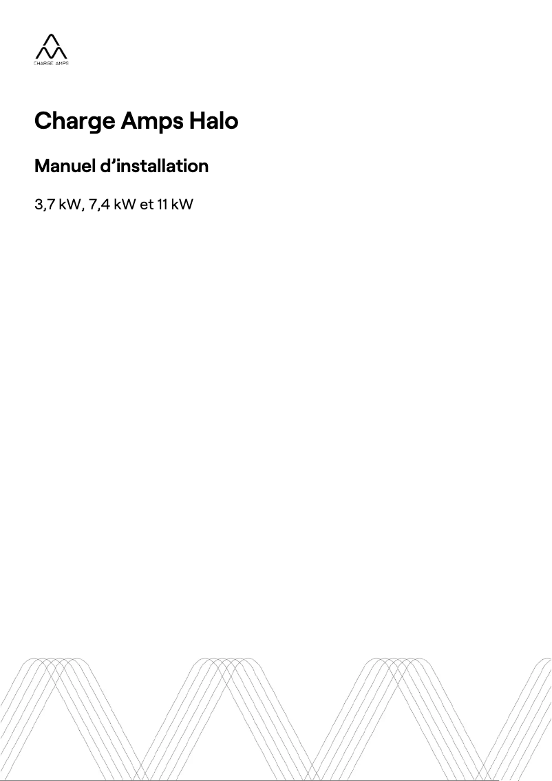Page 1 de la notice Manuel utilisateur Charge Amps Halo
