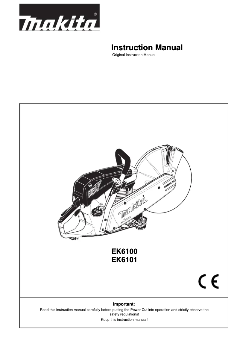 Page 1 de la notice Manuel utilisateur Makita EK6100