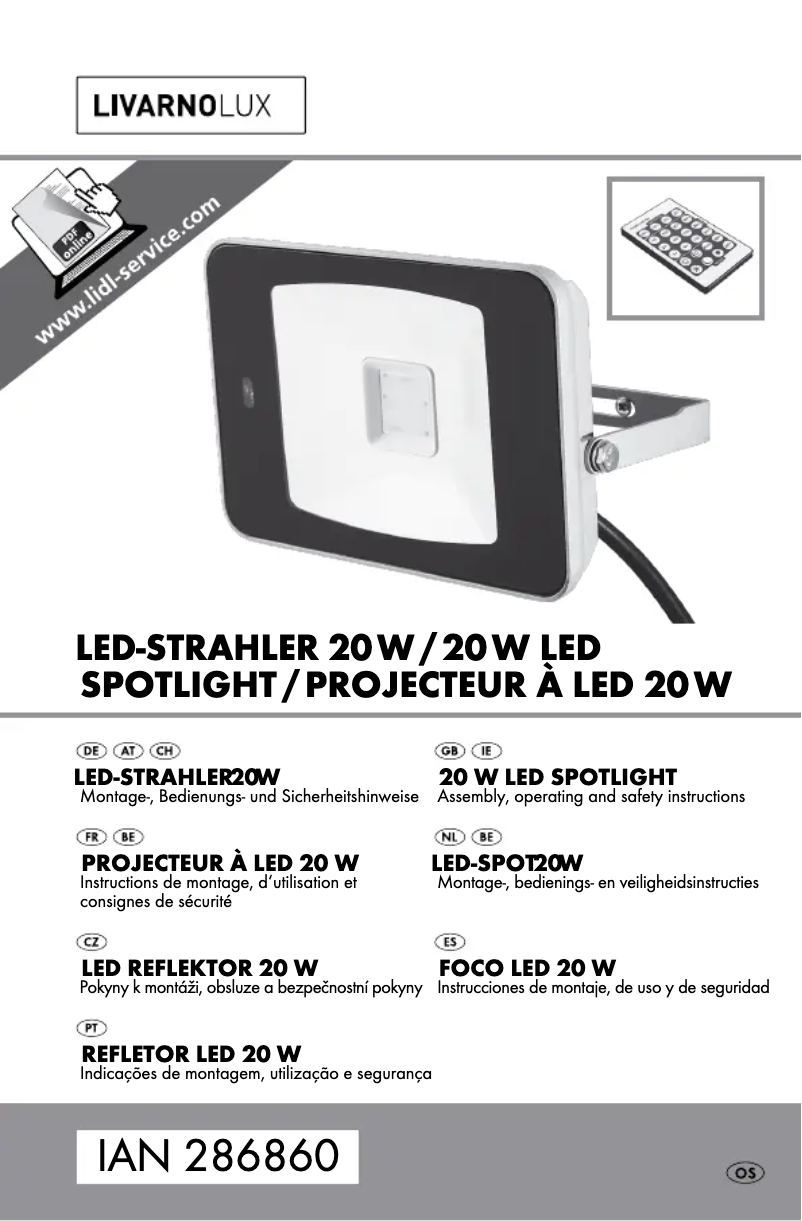 Page n°1 - Manuel utilisateur Livarno Lux 113227-14-01