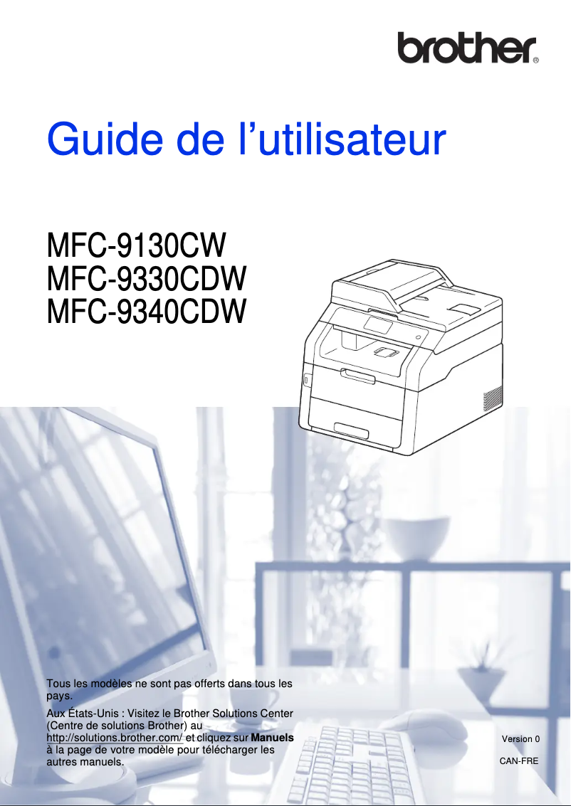 Page n°1 - Manuel utilisateur Brother MFC-9330CDW