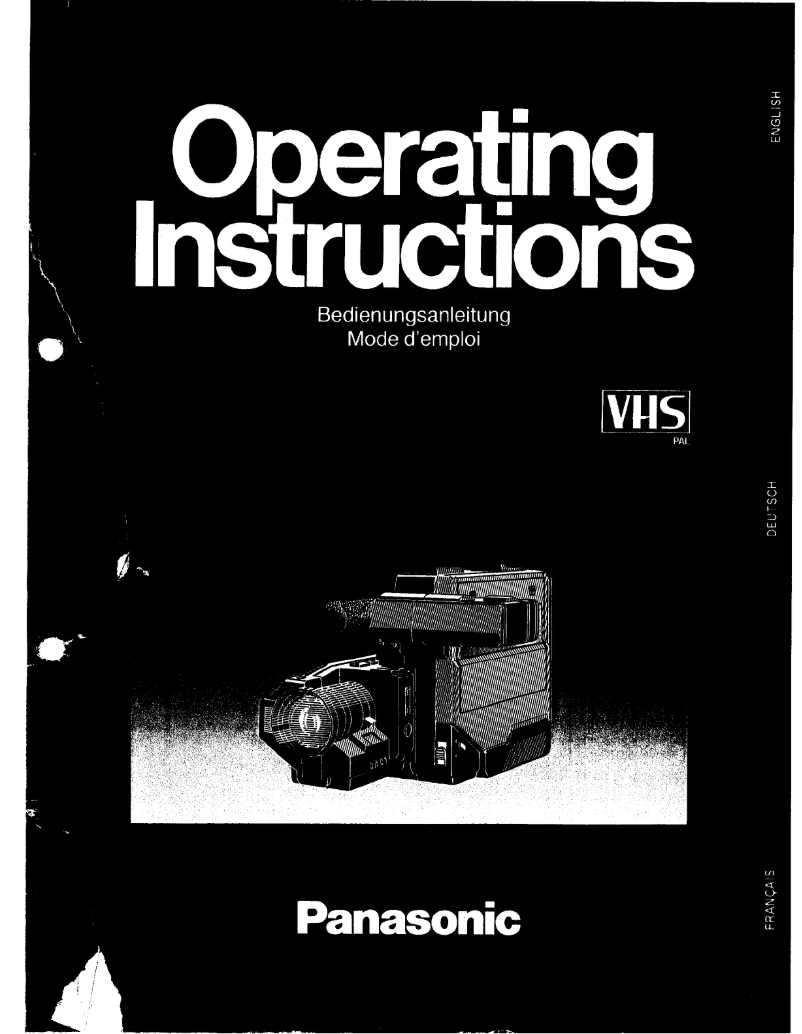 Page 1 de la notice Manuel utilisateur Panasonic NV-M3B