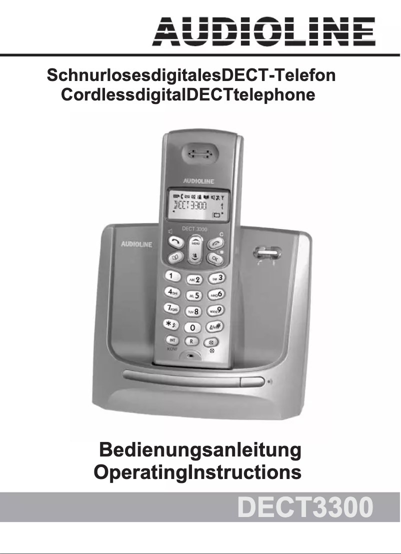 Página 1 del manual Manual de usuario Audioline DECT 3300