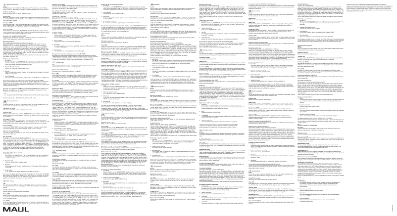 Page 1 de la notice Manuel utilisateur MAUL Shine