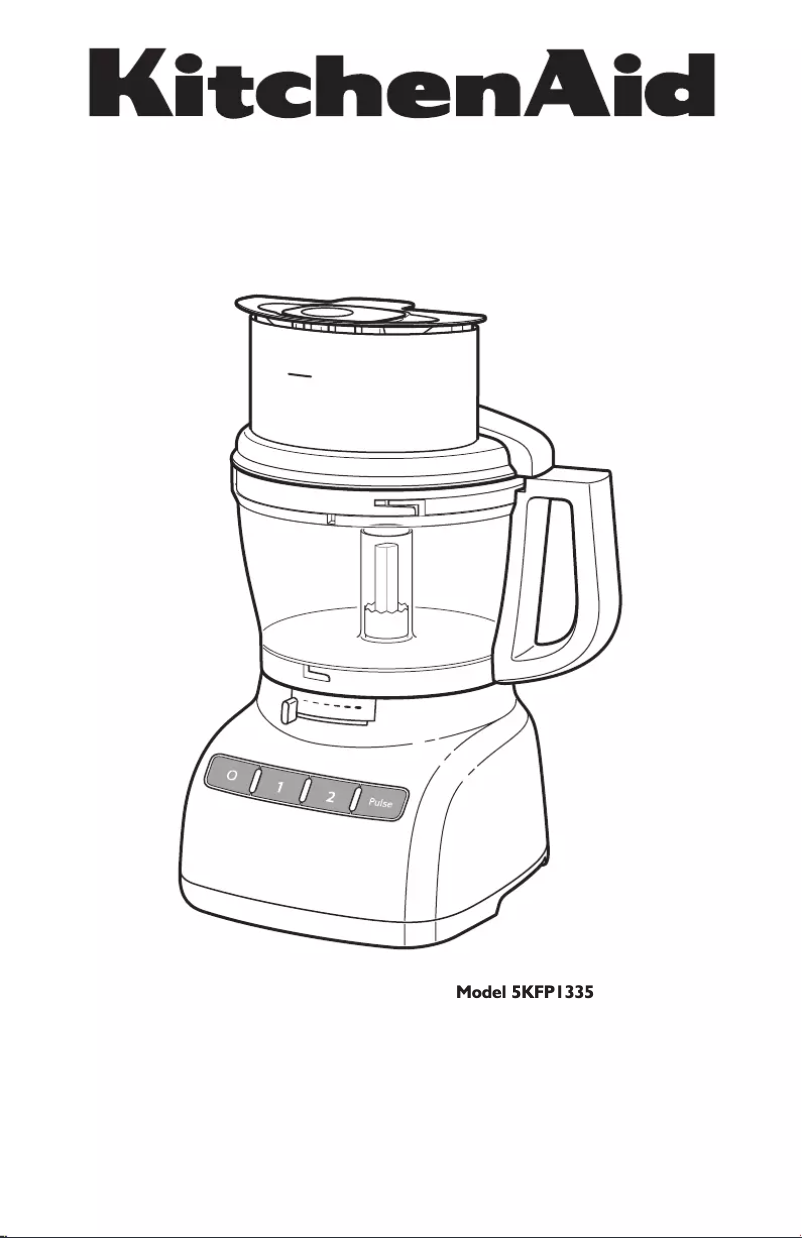Page 1 de la notice Manuel utilisateur KitchenAid 5KFP1335BOB
