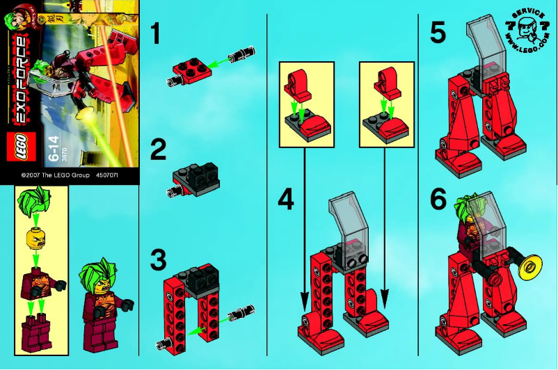 Page 1 of the manual User Manual Lego Red Walker