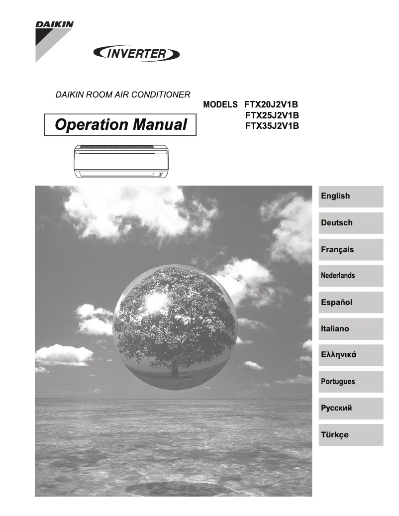 Image de la première page du manuel de l'appareil Inverter FTX35J2V1B