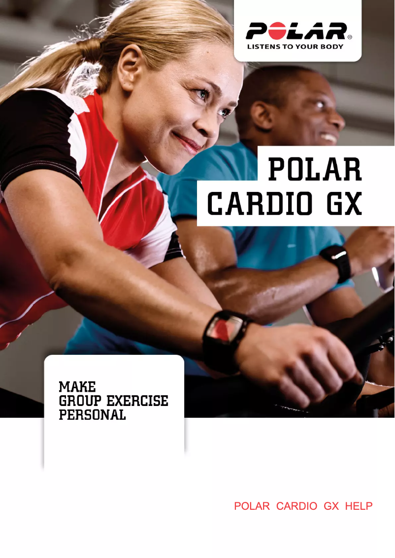 Page 1 de la notice Manuel utilisateur Polar Cardio GX