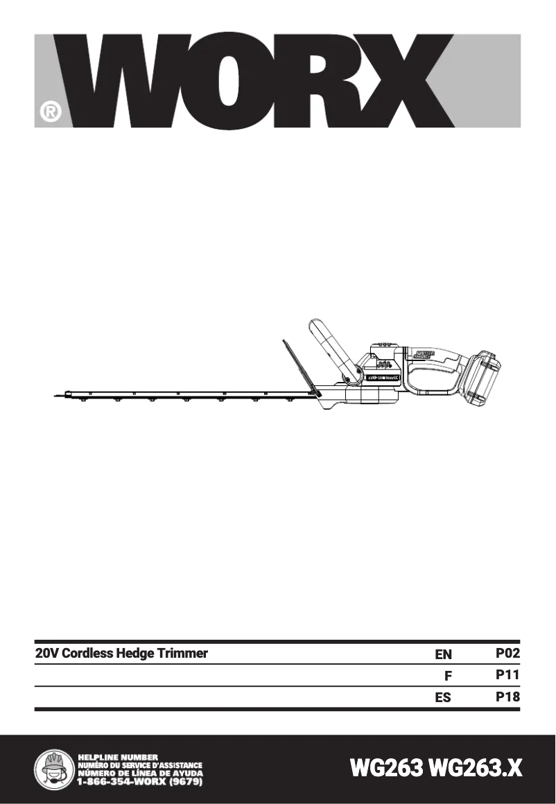 Página 1 del manual Manual de usuario Worx WG263