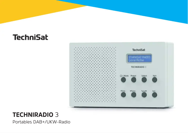 Page 1 de la notice Manuel utilisateur TechniSat TechniRadio 3