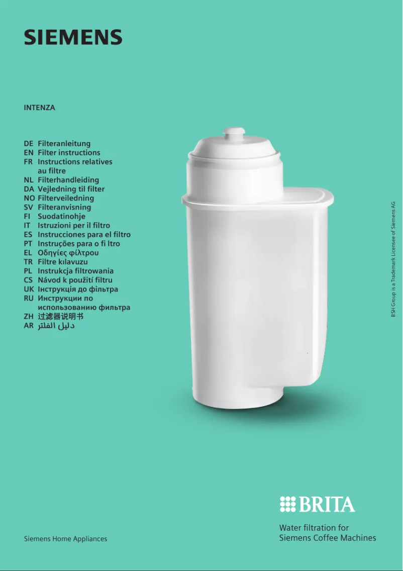 Page 1 de la notice Manuel utilisateur Siemens EQ500 integral TQ513GB1