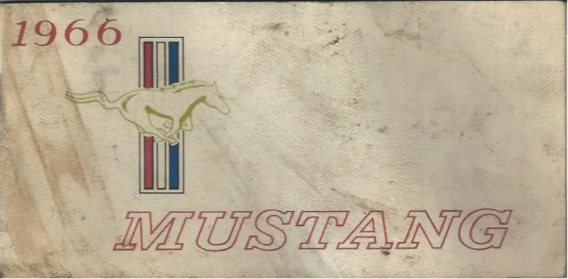 Page 1 de la notice Manuel utilisateur Ford Mustang (1966)