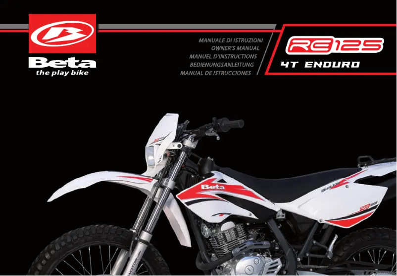 Página 1 del manual Manual de usuario Beta RE 4T 125 (2008)