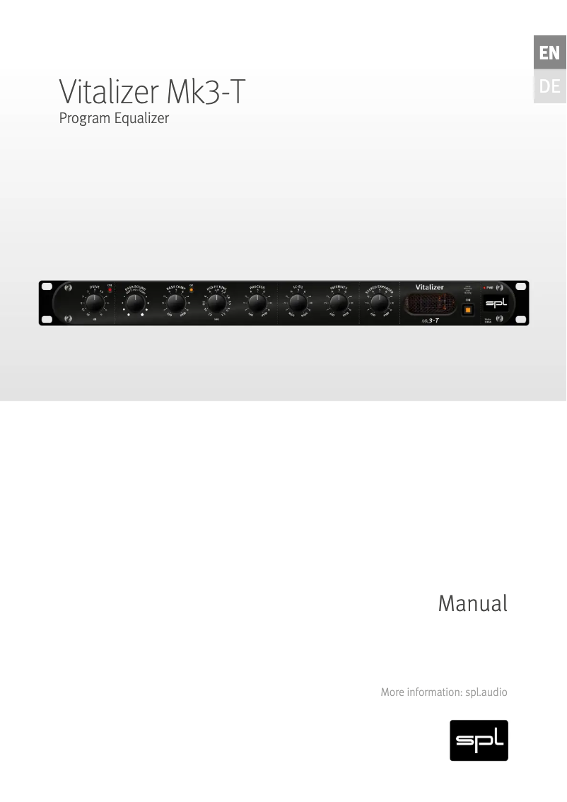 Image de la première page du manuel de l'appareil Vitalizer Mk3-T