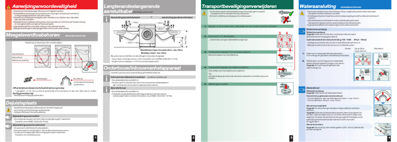 Page 1 de la notice Guide d'installation Siemens WM14E4F1