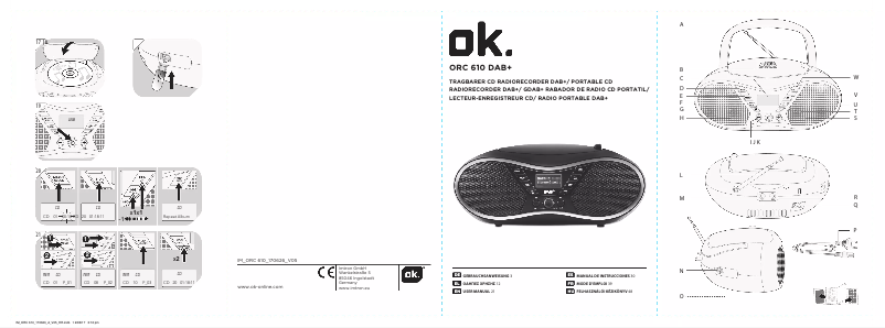 Image de la première page du manuel de l'appareil ORC 610 DAB-B