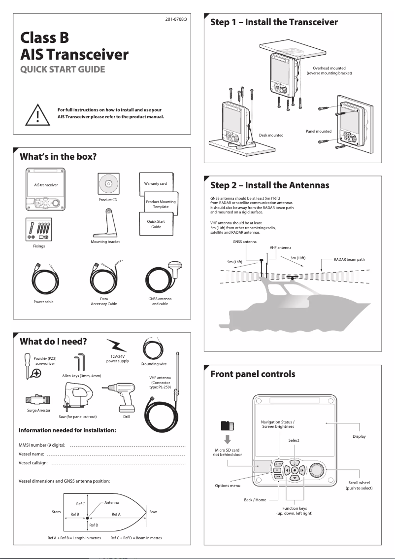 Página 1 del manual Guía de inicio rápido Em-Trak B400