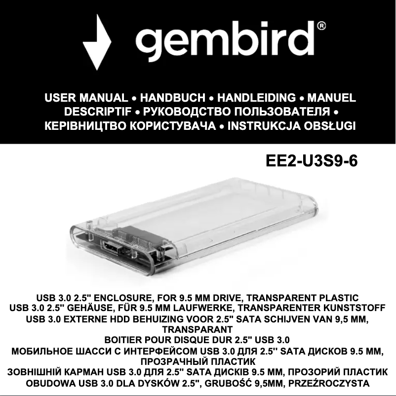 Page n°1 - Manuel utilisateur Gembird EE2-U3S9-6
