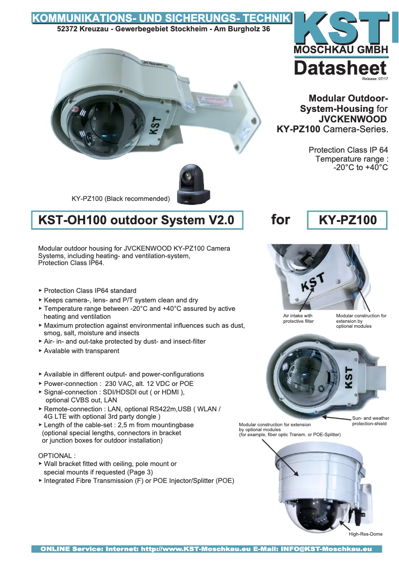 Image de la première page du manuel de l'appareil KST-OH100