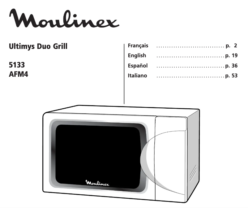 Page n°1 - Manuel utilisateur Moulinex AFM4