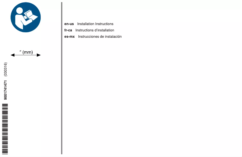 Page n°1 - Guide d'installation Bosch B24CB80ESW