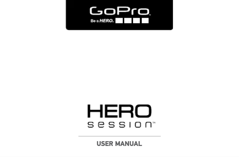 Page n°1 - Manuel utilisateur GoPro HERO Session