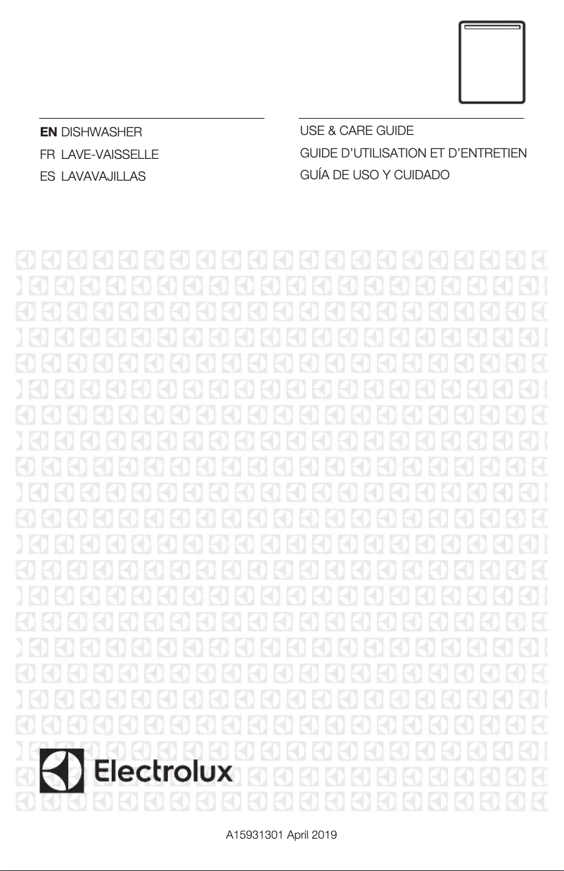Page 1 de la notice Manuel d'utilisation et d'entretien Electrolux EIDW1815US