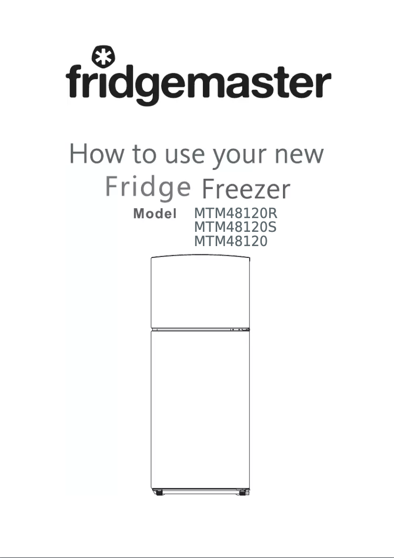 Page n°1 - Manuel utilisateur Fridgemaster MTM48120