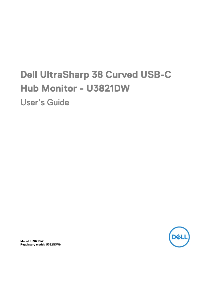 Image de la première page du manuel de l'appareil UltraSharp 38