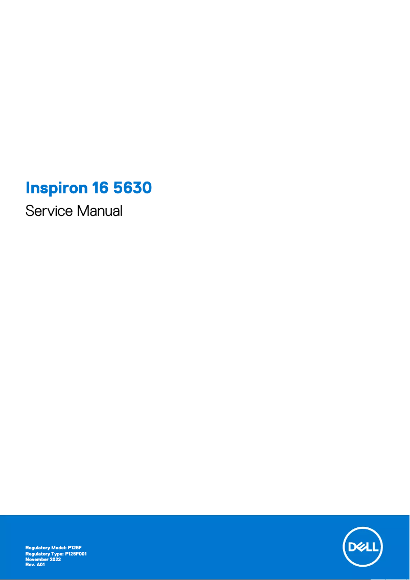 Page 1 de la notice Manuel utilisateur Dell Inspiron 16 5630