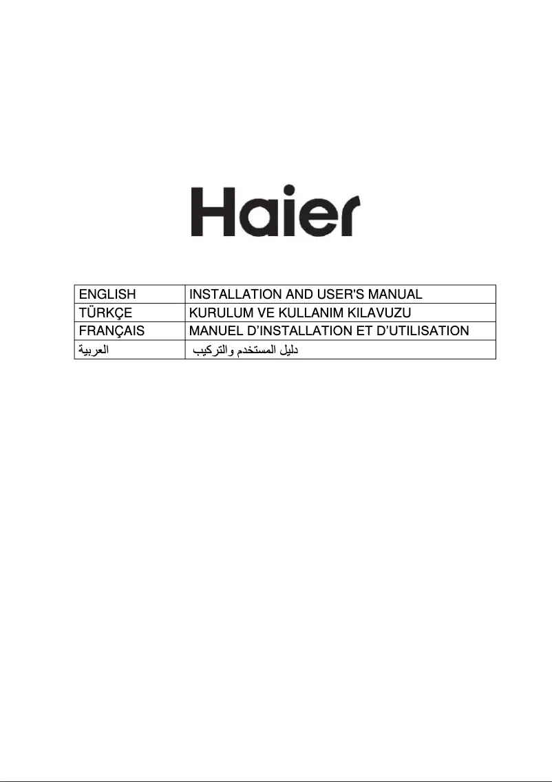 Page 1 de la notice Mode d'emploi Haier HATS6DS2XWIFI