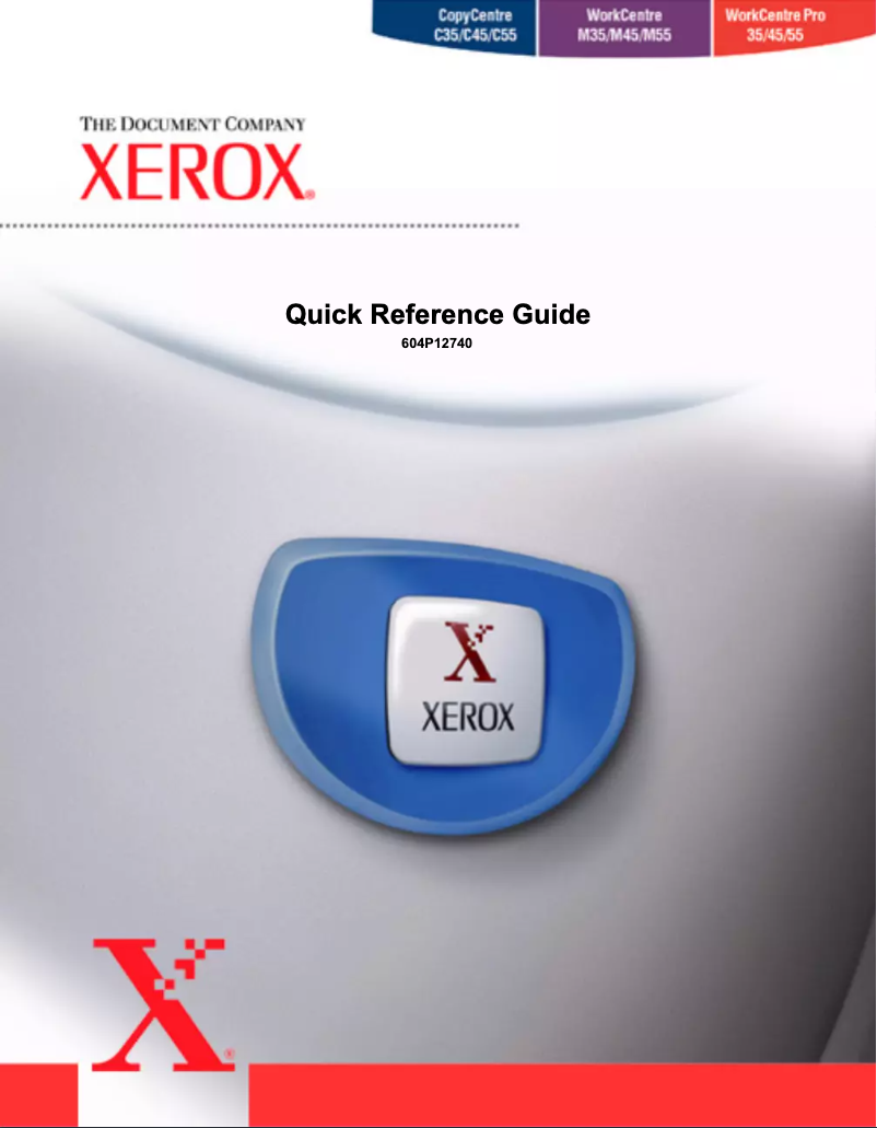 Page n°1 - Manuel utilisateur Xerox WorkCentre M35